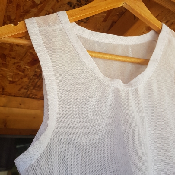 BuffBunny Sheer White Crop Top • XS - Picture 9 of 10